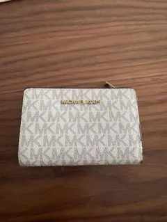 MICHAEL KORS 二つ折り財布 モノグラム ホワイト - メルカリ