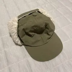 帽子　キャップ　ボアキャップ　カーキ　ブランシェス　男の子　キッズ　もこもこ