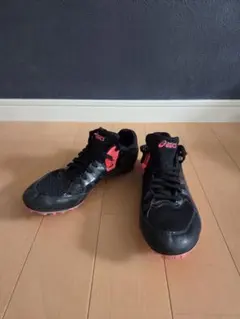 asics 陸上スパイク ブラック ピンクのサムネイル