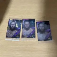 サイン入りトレーディングカード3枚セット