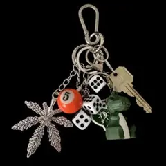 【即日発送】キーホルダー サイコロ カラビナ 古着 ストリート 6点セット ⑩