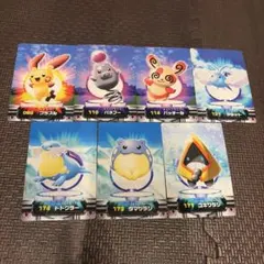 寶可夢圖鑑卡 2000年代 7張組