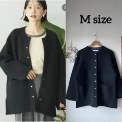 AMERICAN HOLIC★Wフェイスラグランニットコーディガン★M★美品