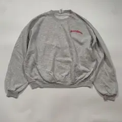 オーバーサイズ プリント スウェット グレー 90s アメカジ XL Y2K