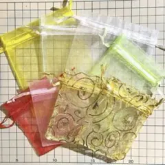 ☆オーガンジー巾着アソート ラッピング袋 8枚セット☆プレゼント 包装