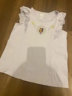 UT 薄紫色 フリル Tシャツ 110cm ウィッシュ