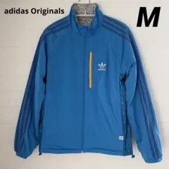アディダス オリジナルス adidasリバーシブル ウィンドブレーカー M 青灰