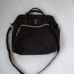 anello ブラック ショルダーバッグ 2way
