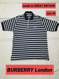 BURBERRY LONDON ボーダーポロシャツ M 半袖