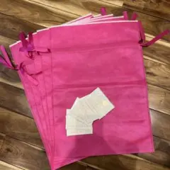 匿名配送❣️ ラッピング 袋 5枚 セット 簡単 包装 プレゼント 用 ピンク