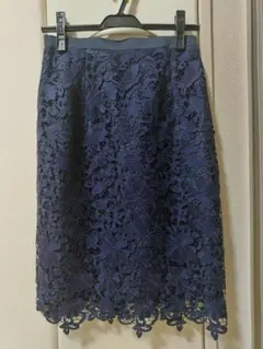 本日限定sale！✧新品✧ ジャスグリッティー レーススカート ネイビー