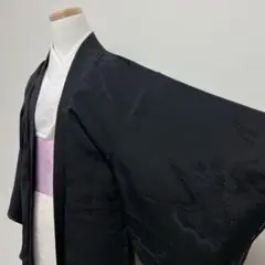 羽織　菊花　楓　梅花　雲模様　ブラック　桔梗　リーフ模様　着物　111t