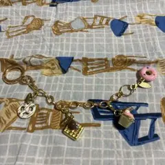 スイーツチャーム付きチェーン　バッグチャーム　キーホルダー