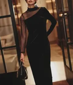 anuans シアーコンビタイトワンピース