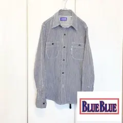 【美品】 BLUE BLUE ヒッコリー デニム ワーク シャツのサムネイル