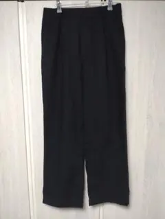 ユニクロ リネンブレンドタックワイドパンツ