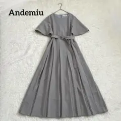 希少✨アニュアンス グロスボリュームシャツワンピース カシュクール