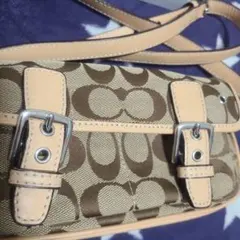COACH ショルダーバッグ シグネチャー キャンバス ミニメッセンジャー
