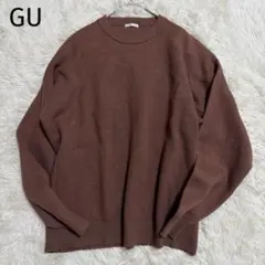 ＊GU＊ジーユー【M】メンズスウェットライククルーネックセーター