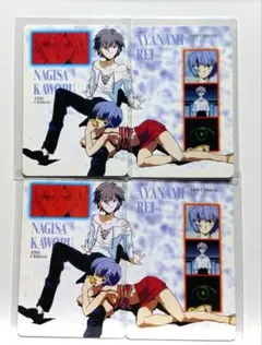 新世紀エヴァンゲリオン☆渚カヲル☆ブロマイド 2枚セットwith綾波レイ