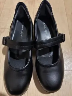 Lady worker ブラック メリージェーン 24.0cm