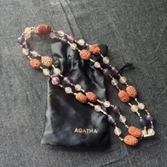 AGATHA PARIS ロングビーズネックレス