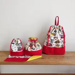 kiri様専用】入園入学 男 車柄 赤色&水色 7点セット - メルカリ