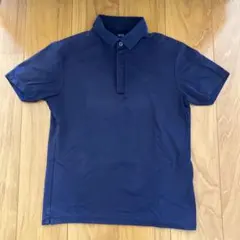 UNIQLO ユニクロ ポロシャツ 半袖 ネイビー　無地 Ｍ