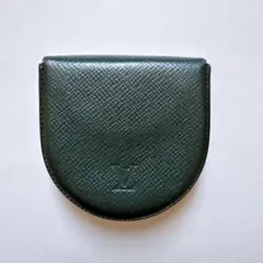 路易威登 零錢包 庫貝爾 塔伊加 標誌 皮革 綠色