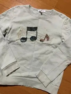 グローバルワーク＊音符スパンコール トレーナー140㎝