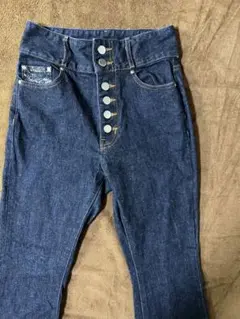 HARE DENIM JEANS ハイウエスト ブーツカットデニム 濃紺