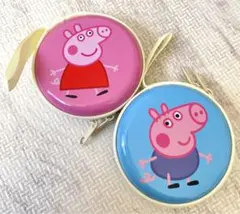 ペッパピッグ　マルチ丸ケース　ジョージと2個セット♡ ピンク　ブルー