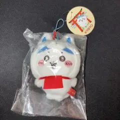 ちいかわ　もぐもぐ本舗　伏見稲荷なマスコット（ハチワレ）　タグ付き　ぬいぐるみ