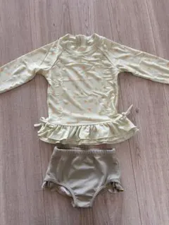 petit main 花柄ラッシュガード水着セット 110