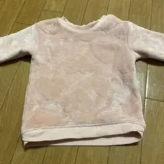 ピンク ハート模様 トレーナー