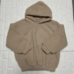 ［DHOLIC］ボアフードプルオーバー　ベージュ