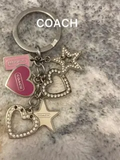COACH ハートと星のキーホルダー