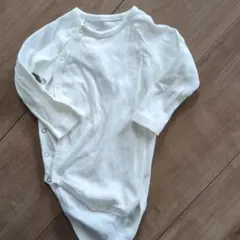 Petit Bateau 長袖ボディスーツ 70cm ホワイト