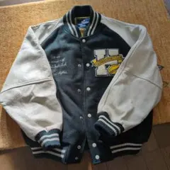 Stussy スタジャン M グレー ネイビー メンズ - メルカリ