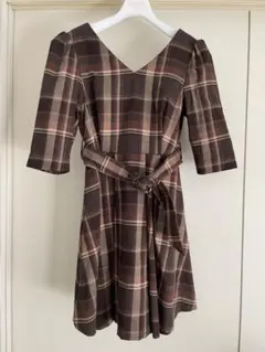 【dazzlin】チェック柄ワンピース