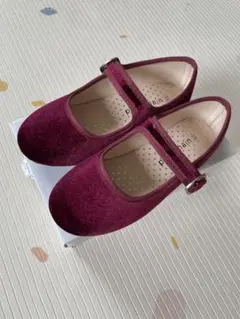 ベロアシューズ（ワインレッド）新品