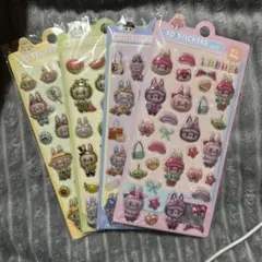 3Dステッカー 4枚セット 夏テーマ