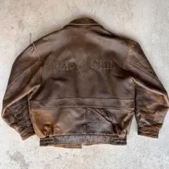 Polo Club ブラウンレザージャケット