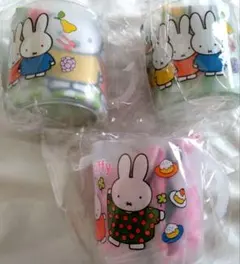 新品未開封　ミッフィーコップミッフィーコップ&巾着　3個セット