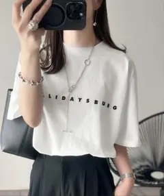 ロゴプリント 半袖Tシャツ ホワイトのサムネイル
