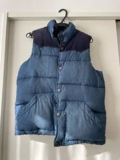 BACK NUMBER デニムブルー ダウンベスト