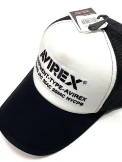 【AVIREX】メッシュキャップ　ナンバーリング 57-59cm WH×BKのサムネイル