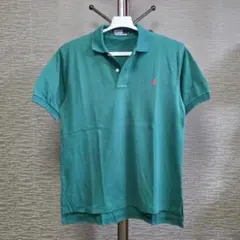 【超美品 90s】国内正規品 ラルフローレン ポロシャツ L グリーン 緑 刺繍