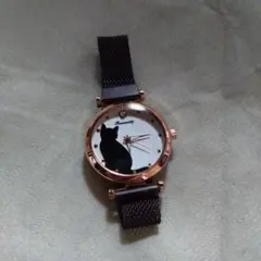 Ramenity 猫シルエット 時計