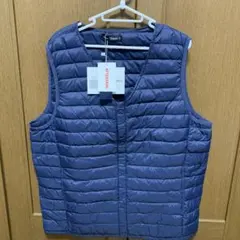 ライトダウン ベスト ネイビー ダウン